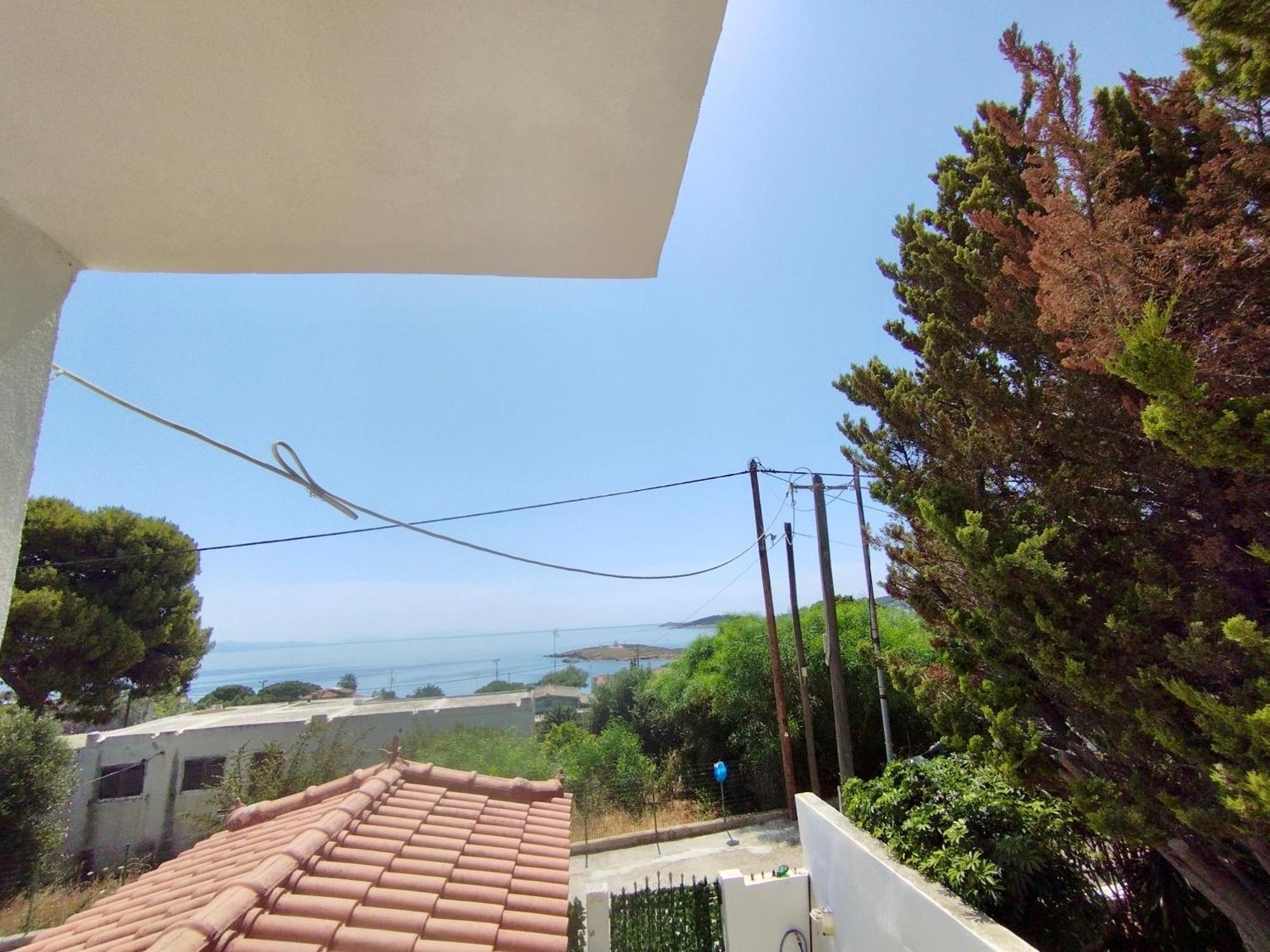 Sofia'S Seaview Villa Near Airport And Beach Artemida  Bagian luar foto