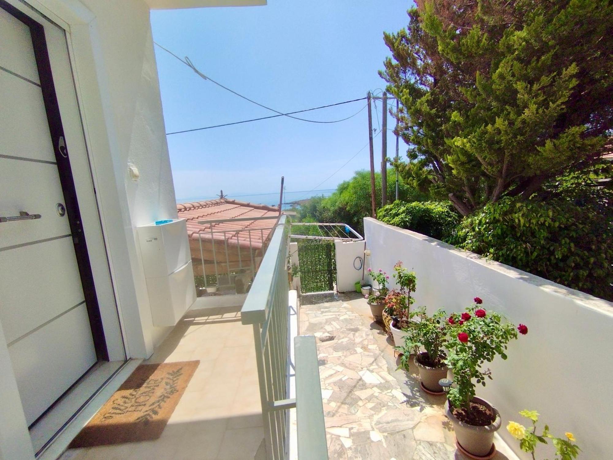 Sofia'S Seaview Villa Near Airport And Beach Artemida  Bagian luar foto