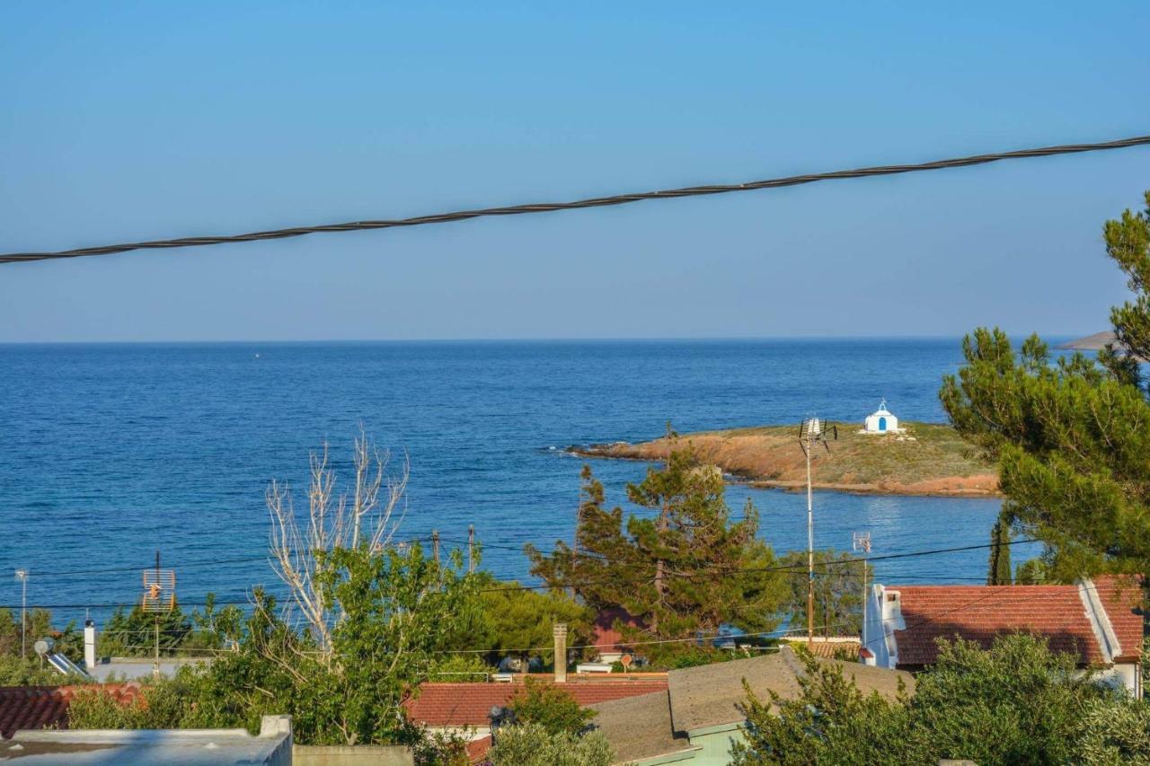 Sofia'S Seaview Villa Near Airport And Beach Artemida  Bagian luar foto