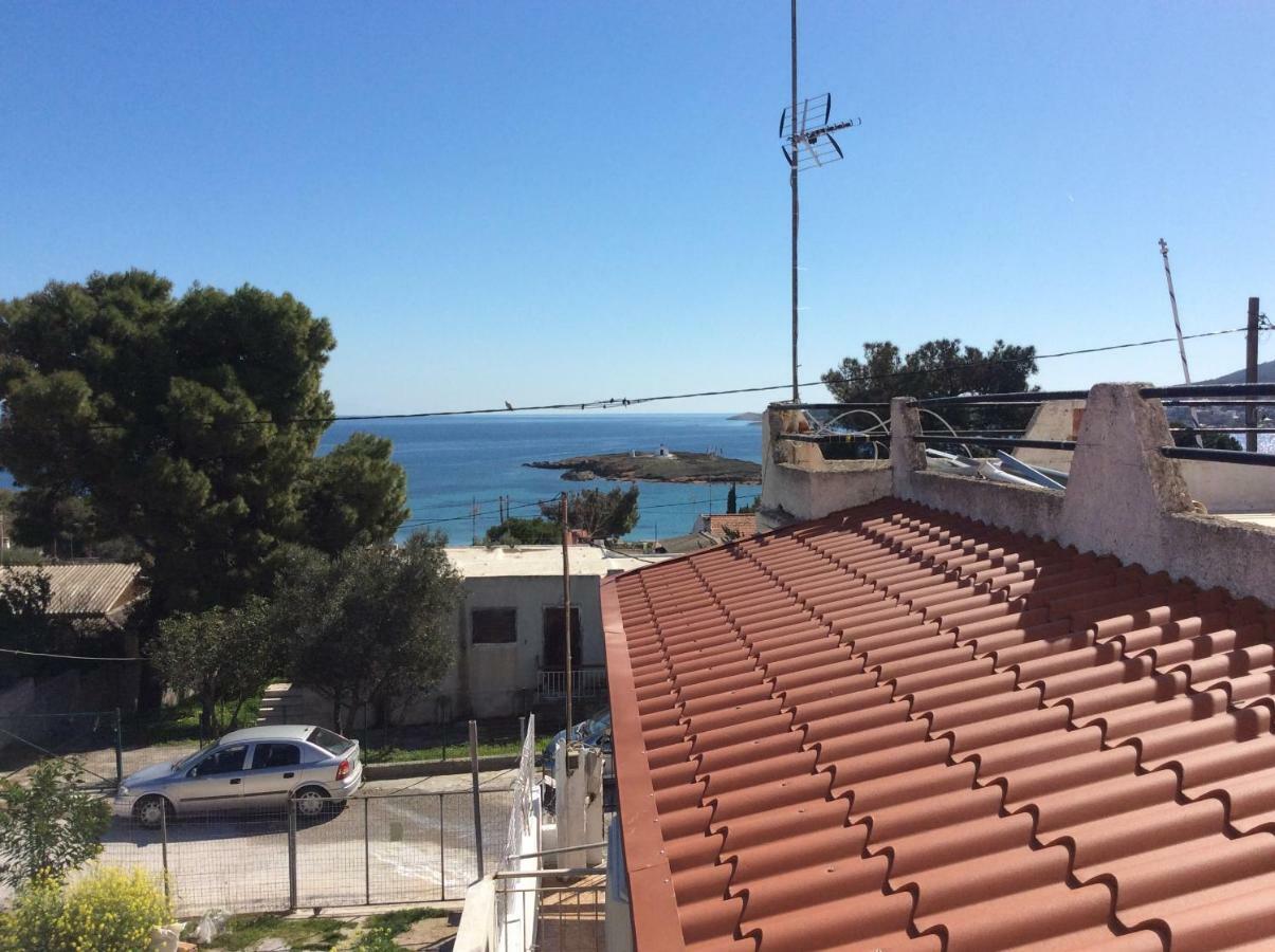 Sofia'S Seaview Villa Near Airport And Beach Artemida  Bagian luar foto