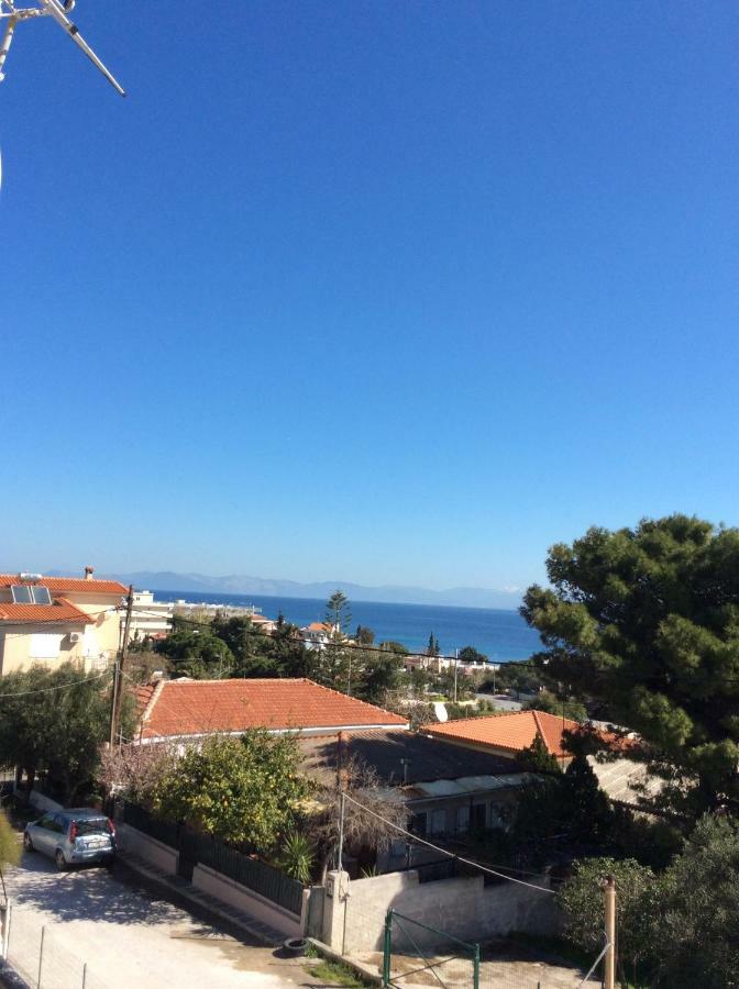 Sofia'S Seaview Villa Near Airport And Beach Artemida  Bagian luar foto
