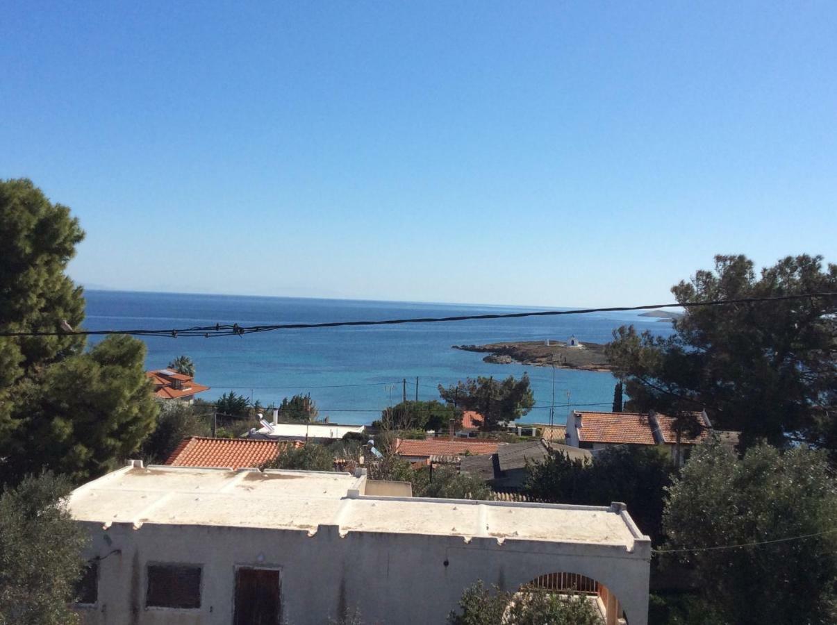 Sofia'S Seaview Villa Near Airport And Beach Artemida  Bagian luar foto